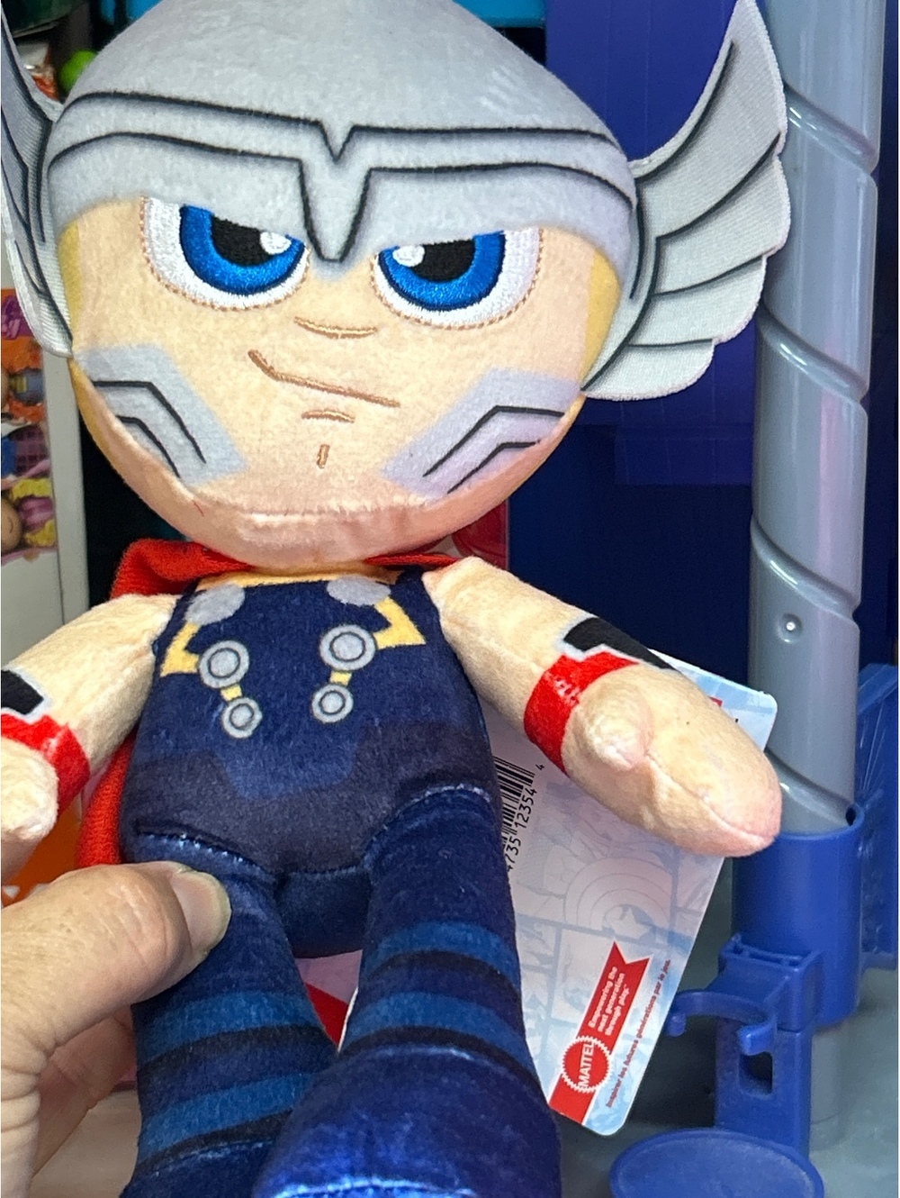 Marvel Thor Plush Toy with Red Cape - Approx. 10 inches